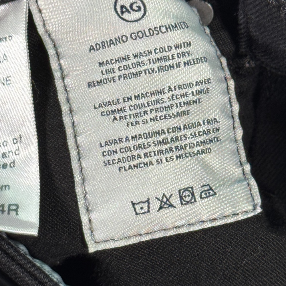 Adriano‎ Goldschmied The Rhett Jean Womens 24R High Waist Straight Black Comfort - Picture 8 of 15